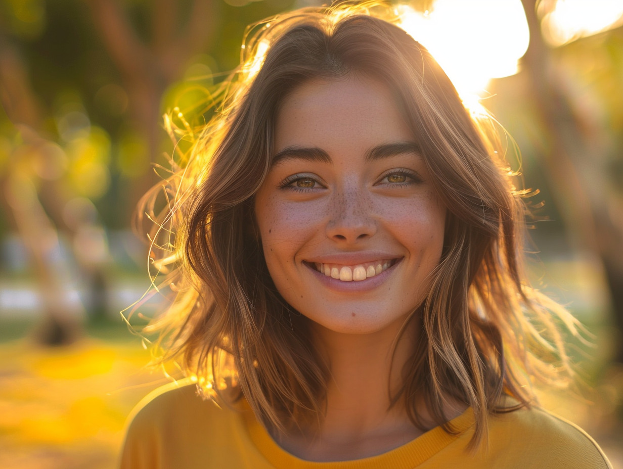 femme cheveux mi-longs dégradés